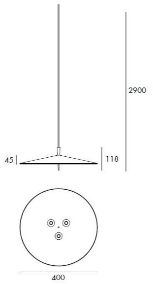 Светодиодный подвесной светильник из алюминия с диммером Pla 6918 Santreyd - Вид №9