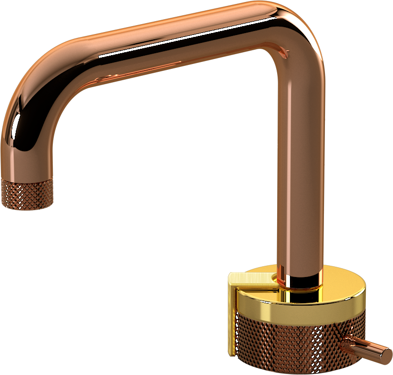 E-11500-R1AU-L2BAU-RG Однорычажный прогрессивный смеситель для раковины - излив 15,3см GRAFF MOD+