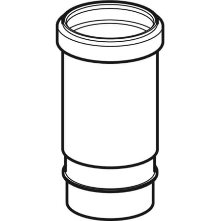 379.791.16.1 Компенсаторная муфта с упором для хомута Geberit PE Geberit  - Вид №1