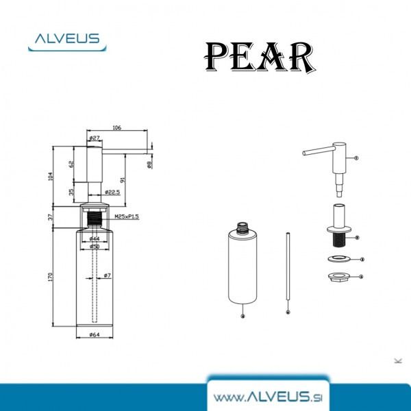 ДОЗАТОР ALVEUS PEAR 1136559 - Вид №1