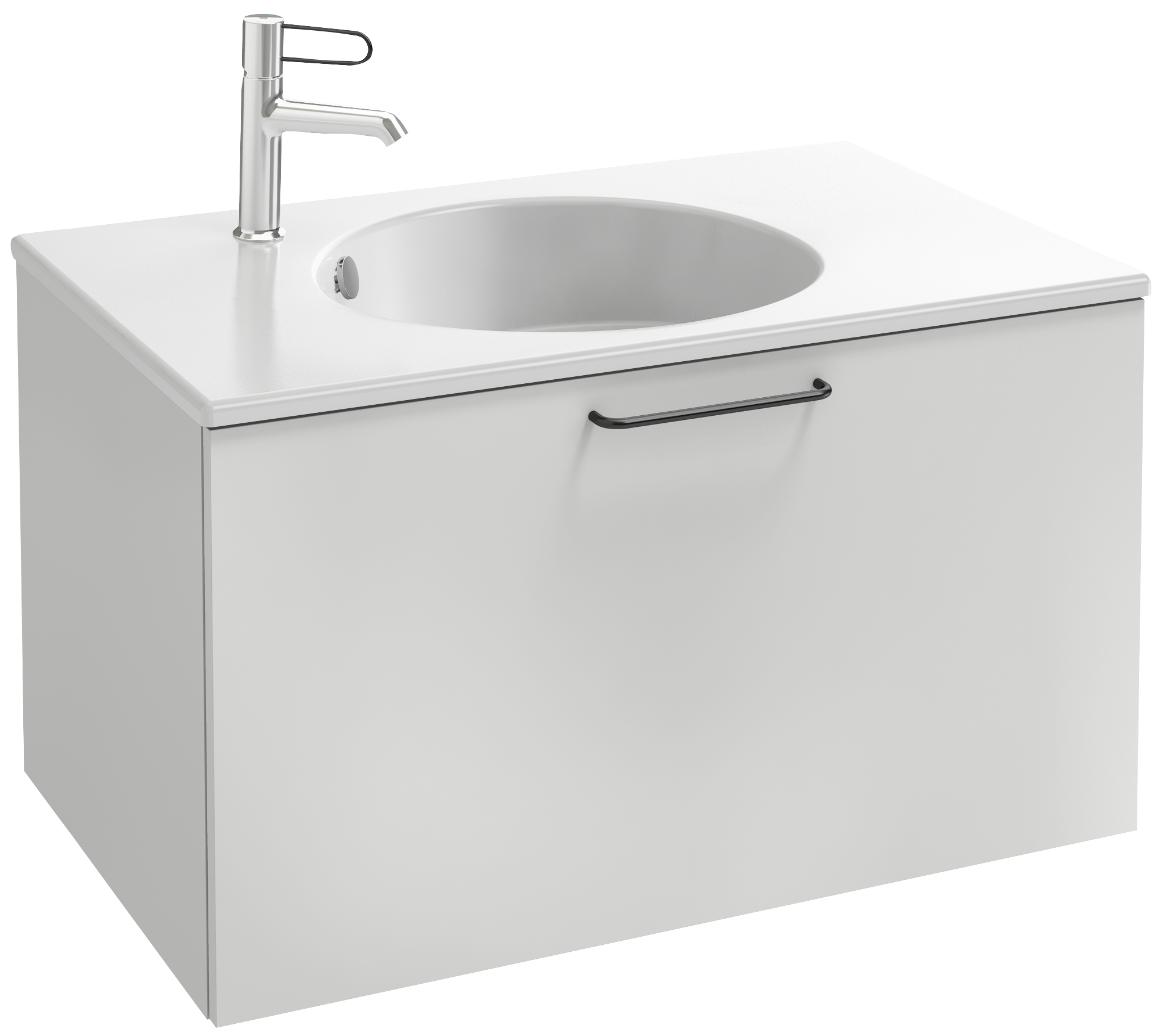 EB2512-R9-NR4 Тумба под столешницу 80 см, 1 верхний ящик, черная ручка JACOB DELAFON ODÉON RIVE GAUCHE ODEON RIVE GAUCHE