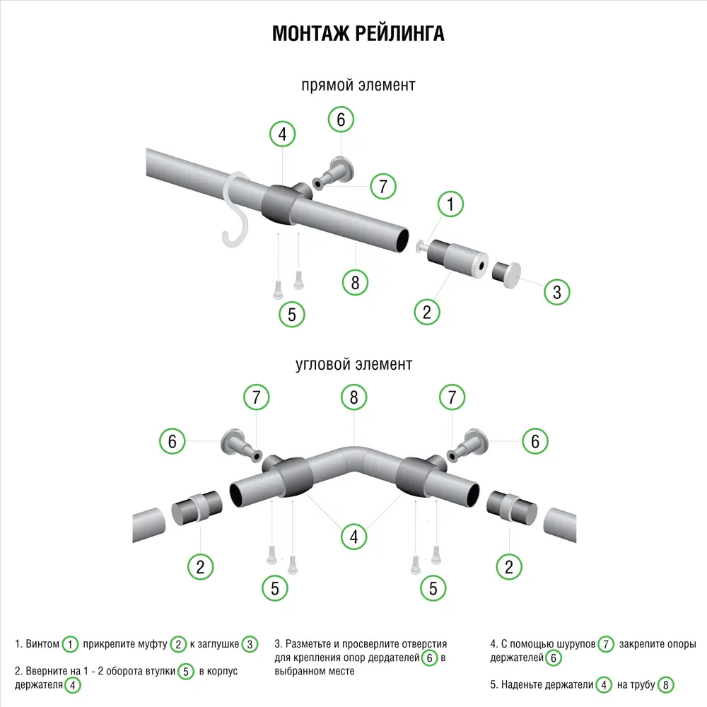 Рейлинг Delinia 1000х16х16 мм цвет бронза 15869497 STLM-2061752  - Вид №2