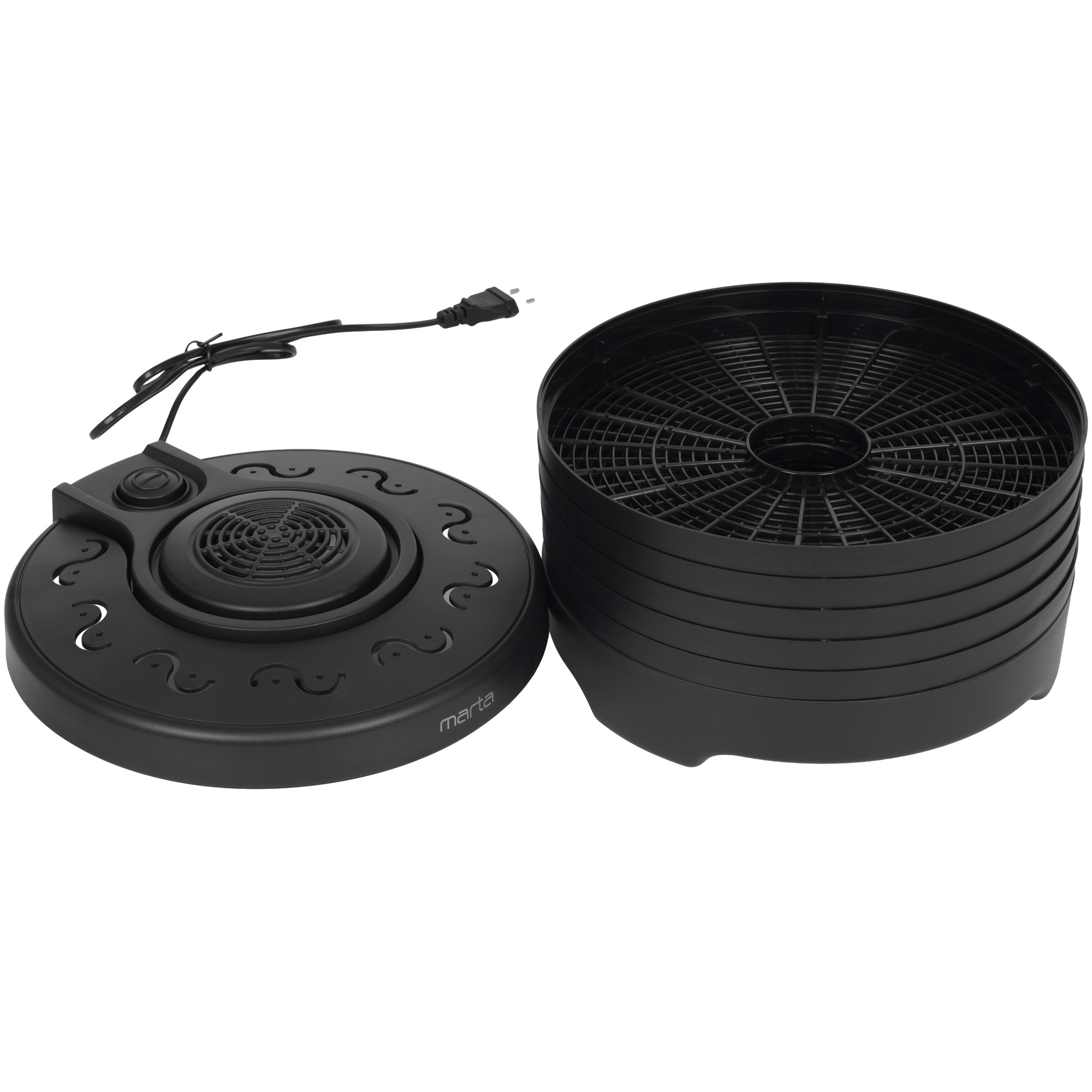 9148519 Сушилка для овощей и фруктов Marta MT-FD1897A черный STDN-0036648 - Вид №5