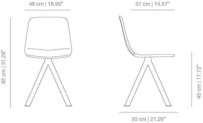 Viccarbe Вращающееся кресло из полипропилена с подлокотниками Maarten plastic sun-id-1468958 - Вид №4