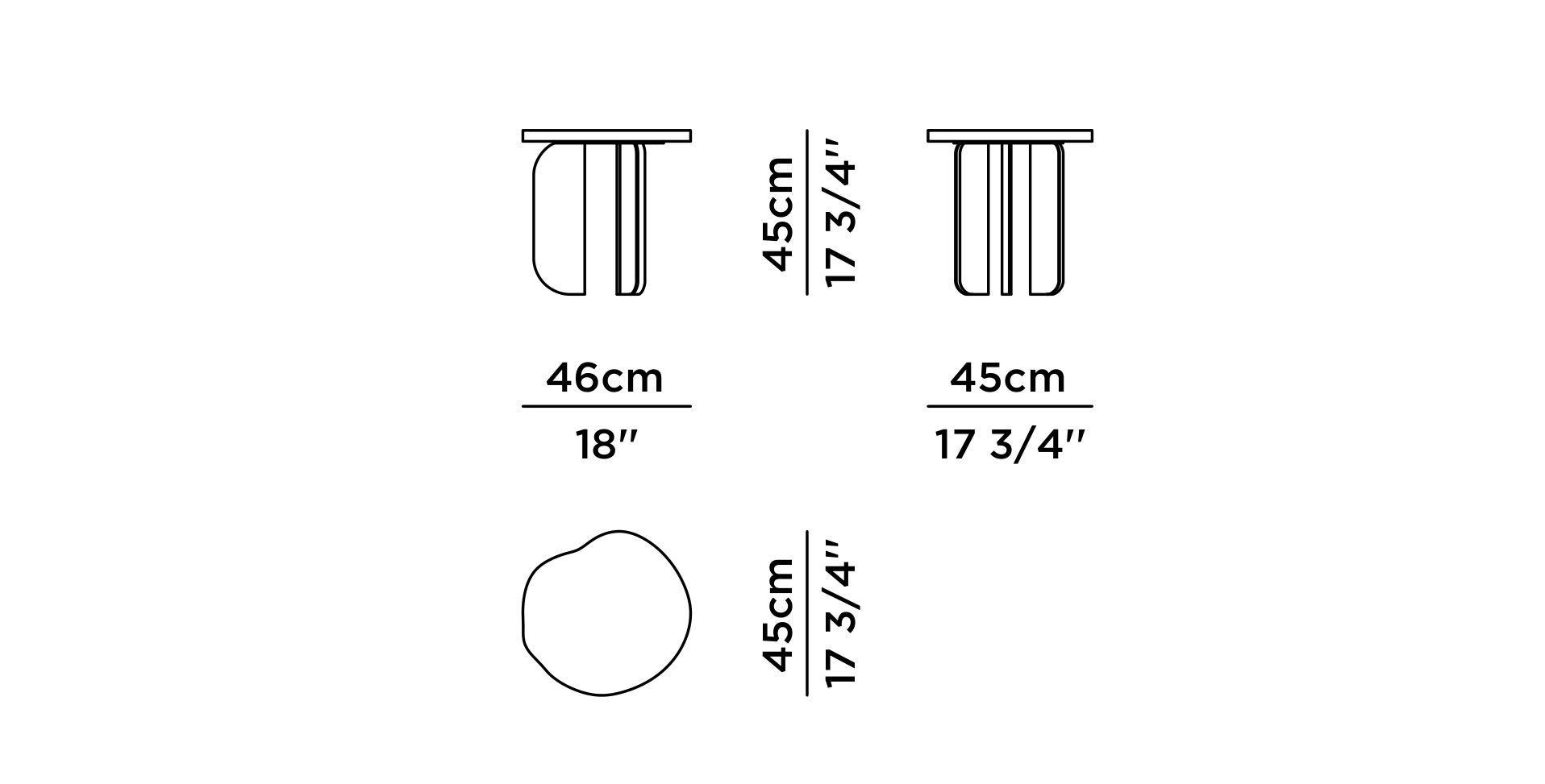 Круглый журнальный столик из грецкого ореха Greenapple DORNES ARCH-00069958 - Вид №6