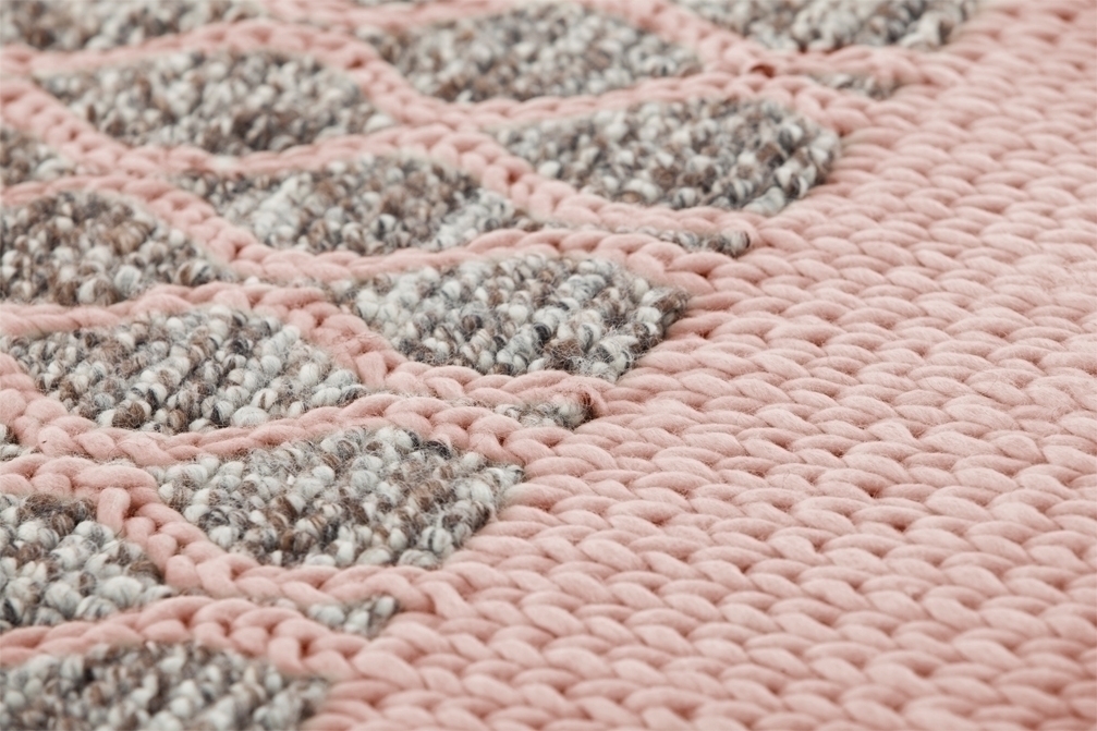 070828 Ковер Rhombus Pink 160x250 GAN Mangas Space  - Вид №2