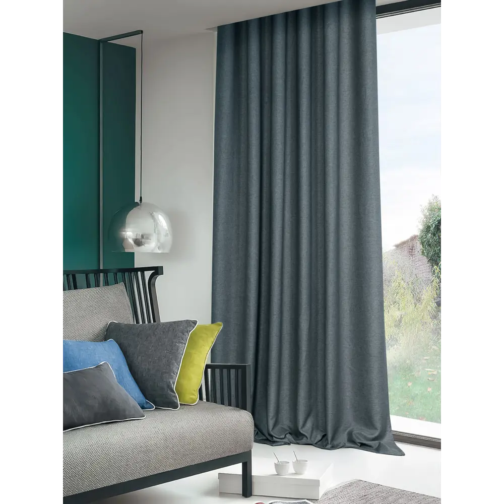 Штора на ленте Паола 200x280 см цвет синий MIAMOZA STLM-2117450 - Вид №3