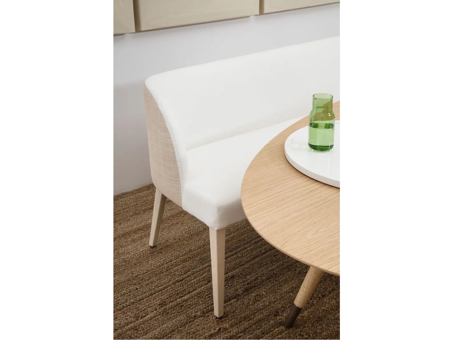 Мягкая скамейка из ткани со спинкой DOM EDIZIONI COLETTE DINNER ARCH-00143922 - Вид №2