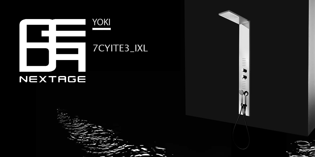 Душевая колонна термостатическая 7CYITE3 Geda Nextage Yoki с гидромассажем Душевая колонна Yoki - Вид №1