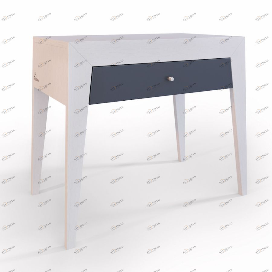 Тумба прикроватная Still, светло-серая, большая, без полки BraginDesign BR0168СД