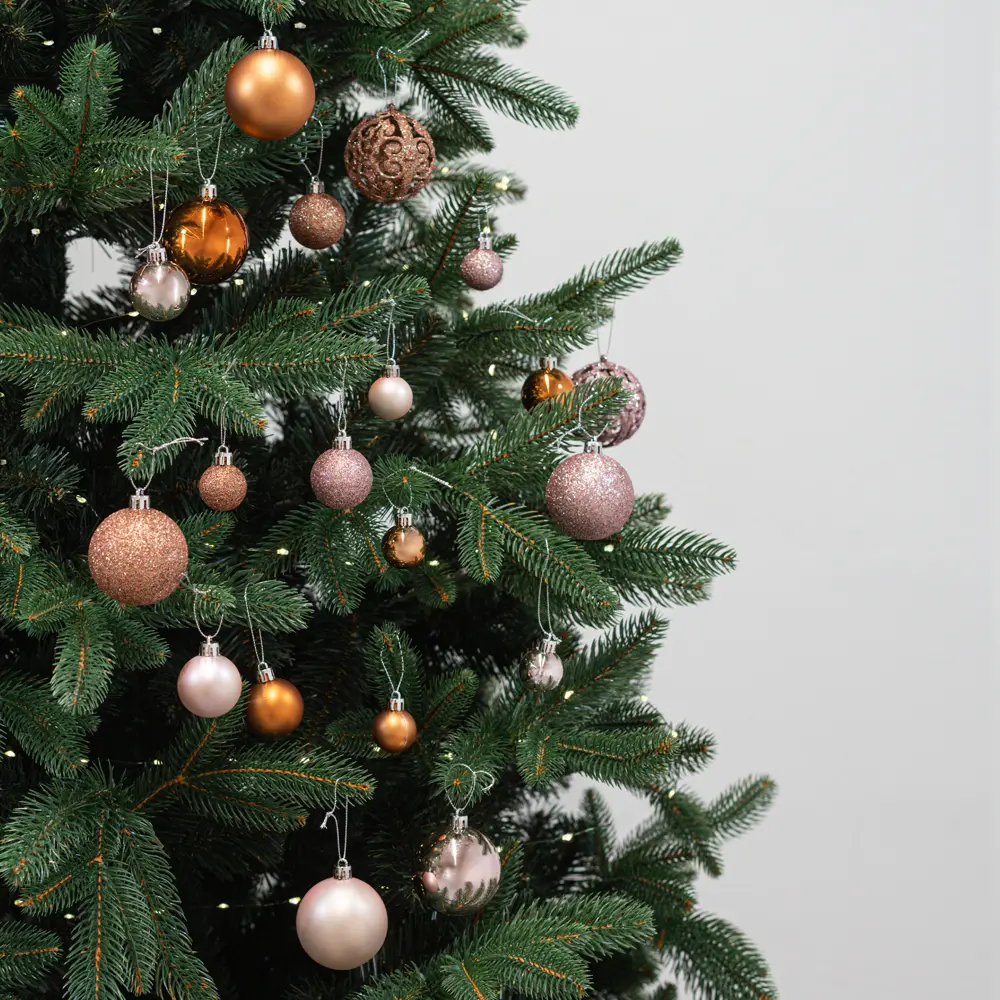 87036417 Набор новогодних шаров Christmas ø6 см цвет розовый 100 шт. STLM-1415457 Santreyd  - Вид №1