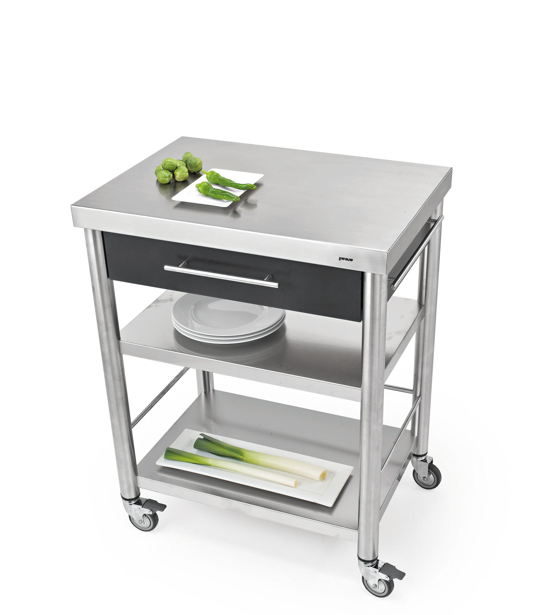 Отдельно стоящий кухонный модуль из нержавеющей стали с ручками JOKODOMUS Auxilium ARCH-00150883 - Вид №3