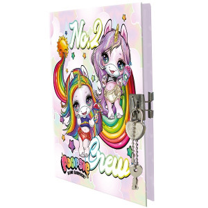 PSHB-US1-A-4805-W Poopsie Блокнот с замком, 80л. Poopsie Surprise Unicorn