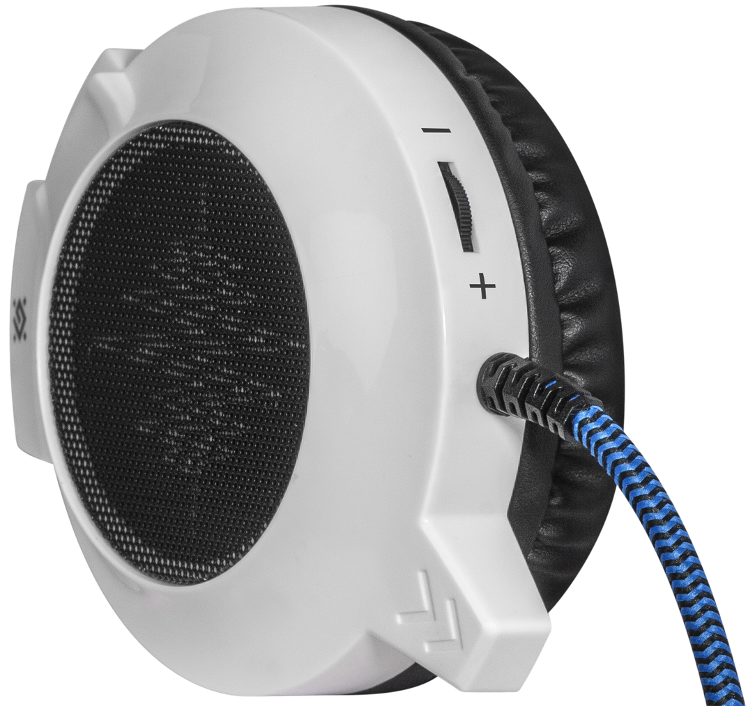 64510 игровая гарнитура icefall g-510d белый+синий, кабель 2,2 м Defender Santreyd  - Вид №3