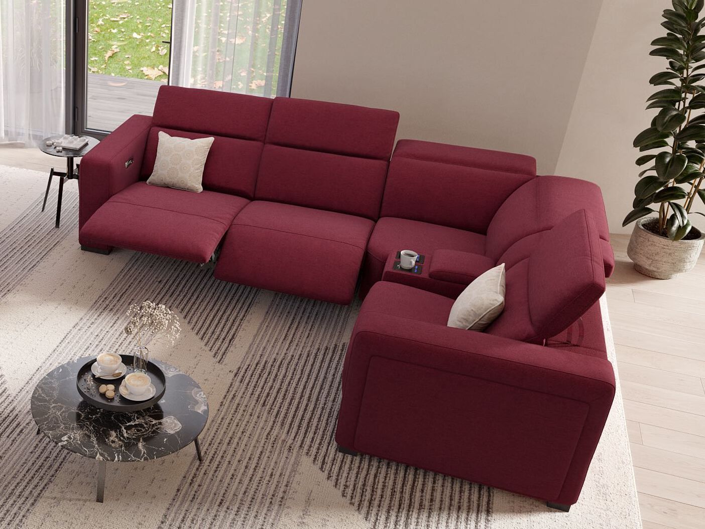 Угловой диван из ткани Sofanella Анкона ARCH-00015814