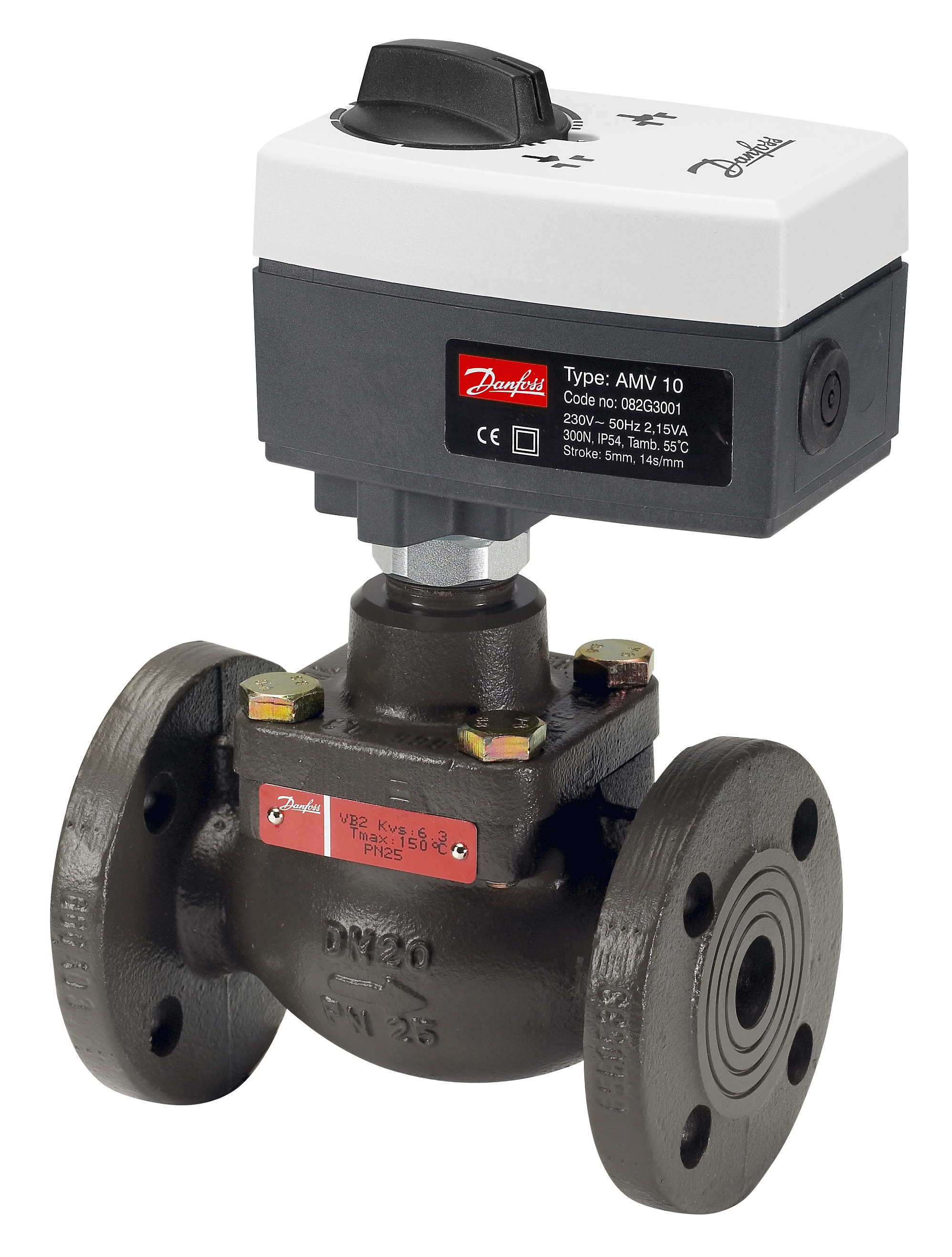 Danfoss Клапан регулирующий VFM 2 фланцевый VFM 2 Py 25 50/40 2-ходовой клапан 065B3061  - Вид №7