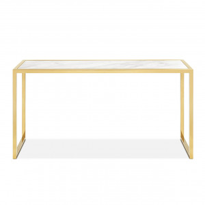 450287-19 ABHIKA КОНСОЛЬНАЯ КОРОНА ПРЯМАЯ H75 150X40 WHITE/SILVER