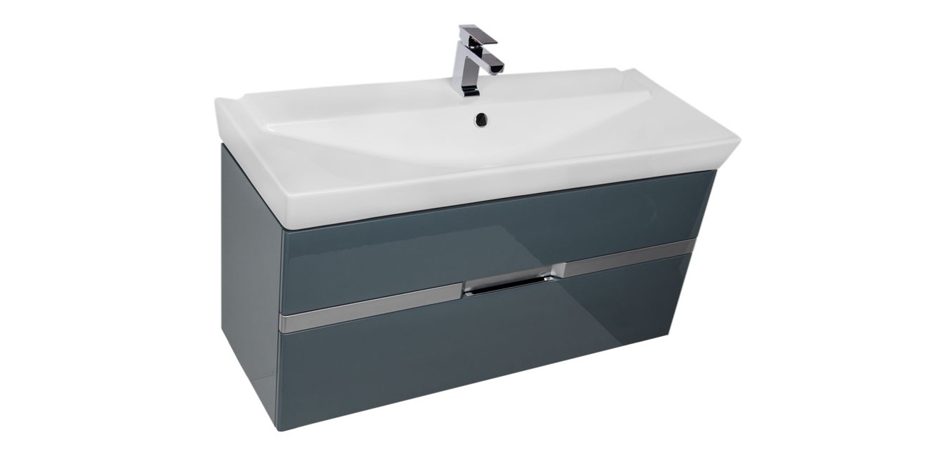 Комплект мебели Aquanet Виго 120 сине-серый 00183670 - Вид №3