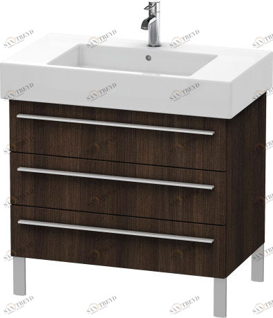 XL655305353 X-Large Тумбочка напольная Каштан темный, декор Duravit