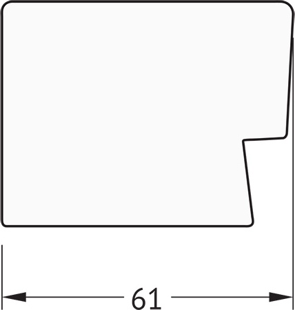 BY 3012 Зеркало в багетной раме - алюминий 61 mm EVOFORM Definite - Вид №4