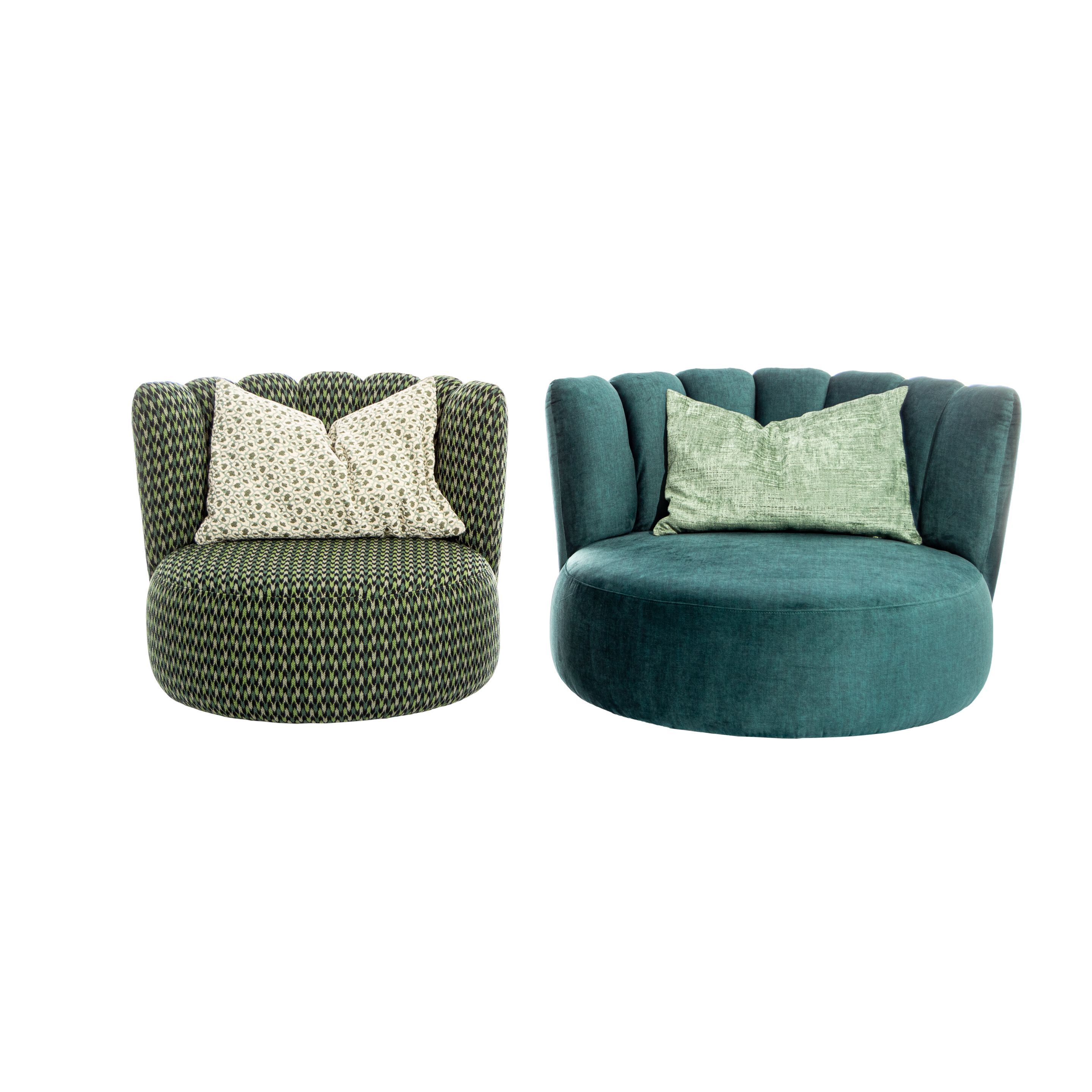 Тканевое кресло с подставкой для ног KFF ARCH-00148456 - Вид №10