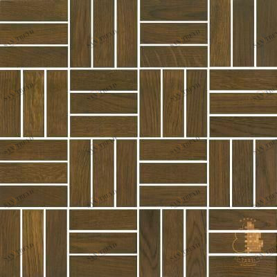 Мозаика и 3D панели из дерева Tarsi Паркет 3013 Дуб Селект с брашью (Текстурированная) 331х331 мм 1401100124