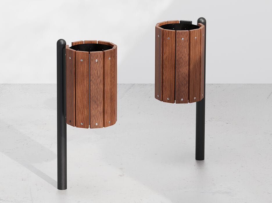 Открытый деревянный подземный держатель для мусора DIMCAR ARCH-00081409 - Вид №1