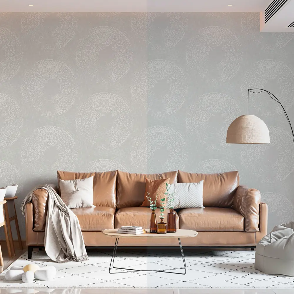 Обои флизелиновые Wallsecret Maya серые 1.06 м 8901-24 STLM-2148469 - Вид №5