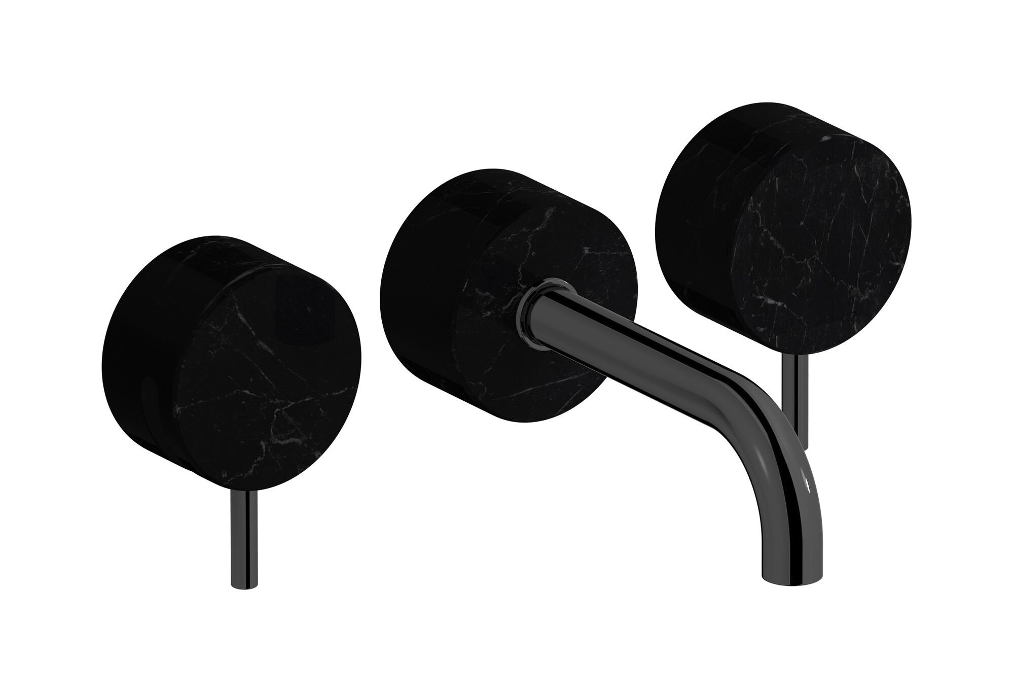 Мраморный настенный смеситель для раковины с 3 отверстиями IB мрамор + мрамор Elle ARCH-00021164 - Вид №2