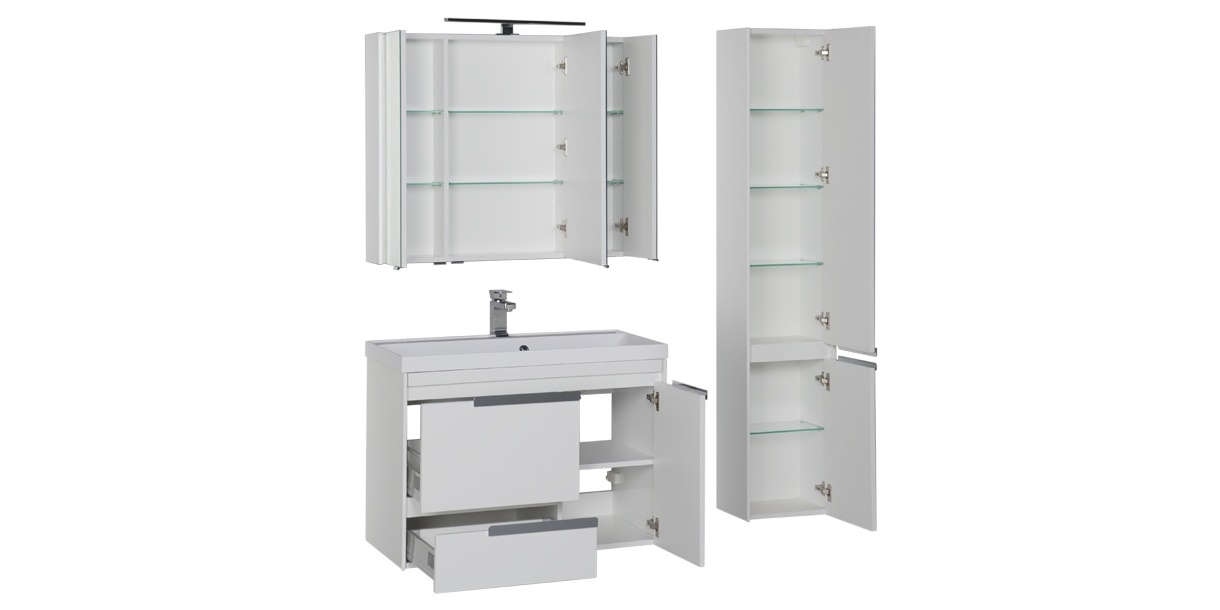 Комплект мебели Aquanet Тиволи 90 белый 00180561 - Вид №2