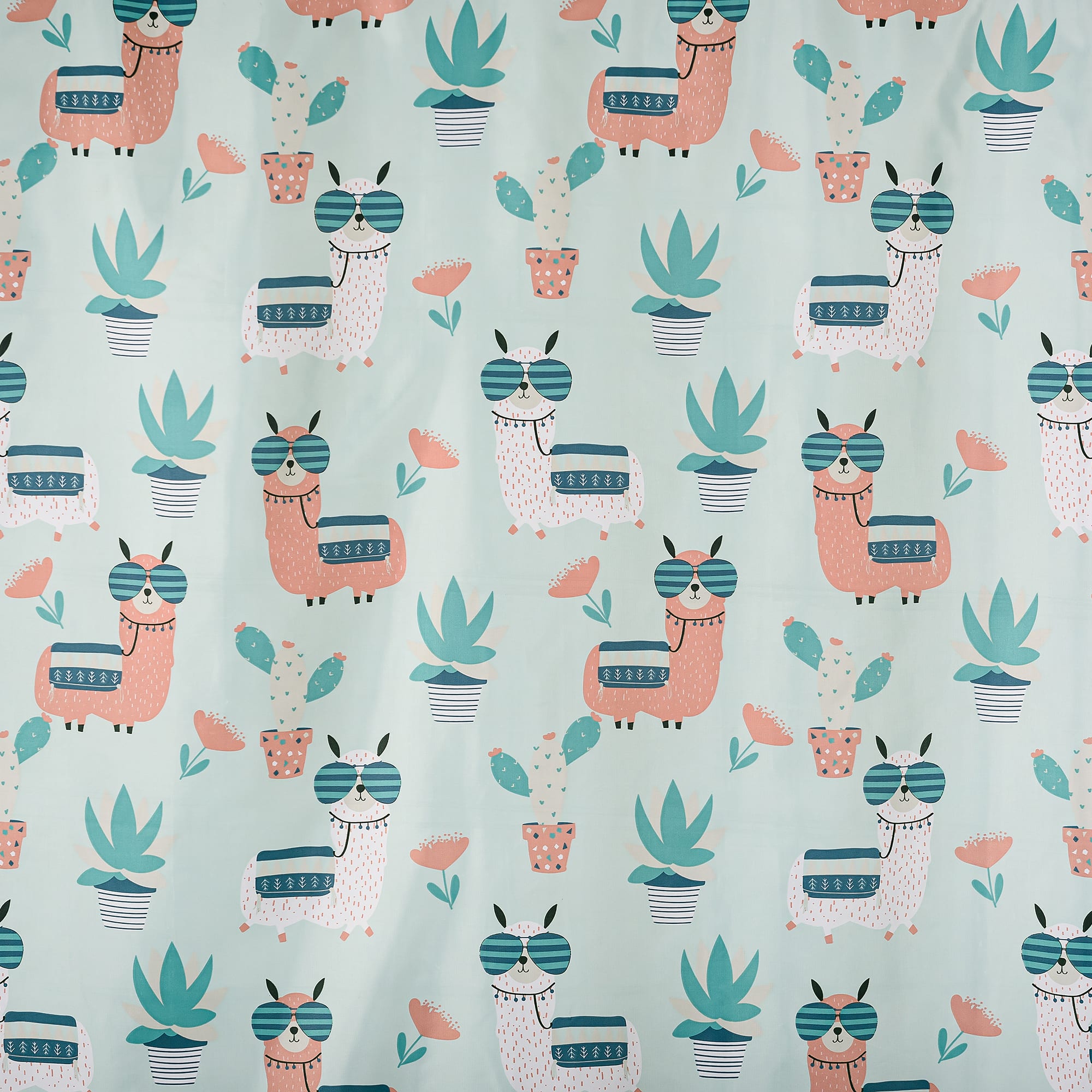 88109929 Штора для ванны 180x180 см, полиэстер, цвет зеленый Lama Santreyd - Вид №2