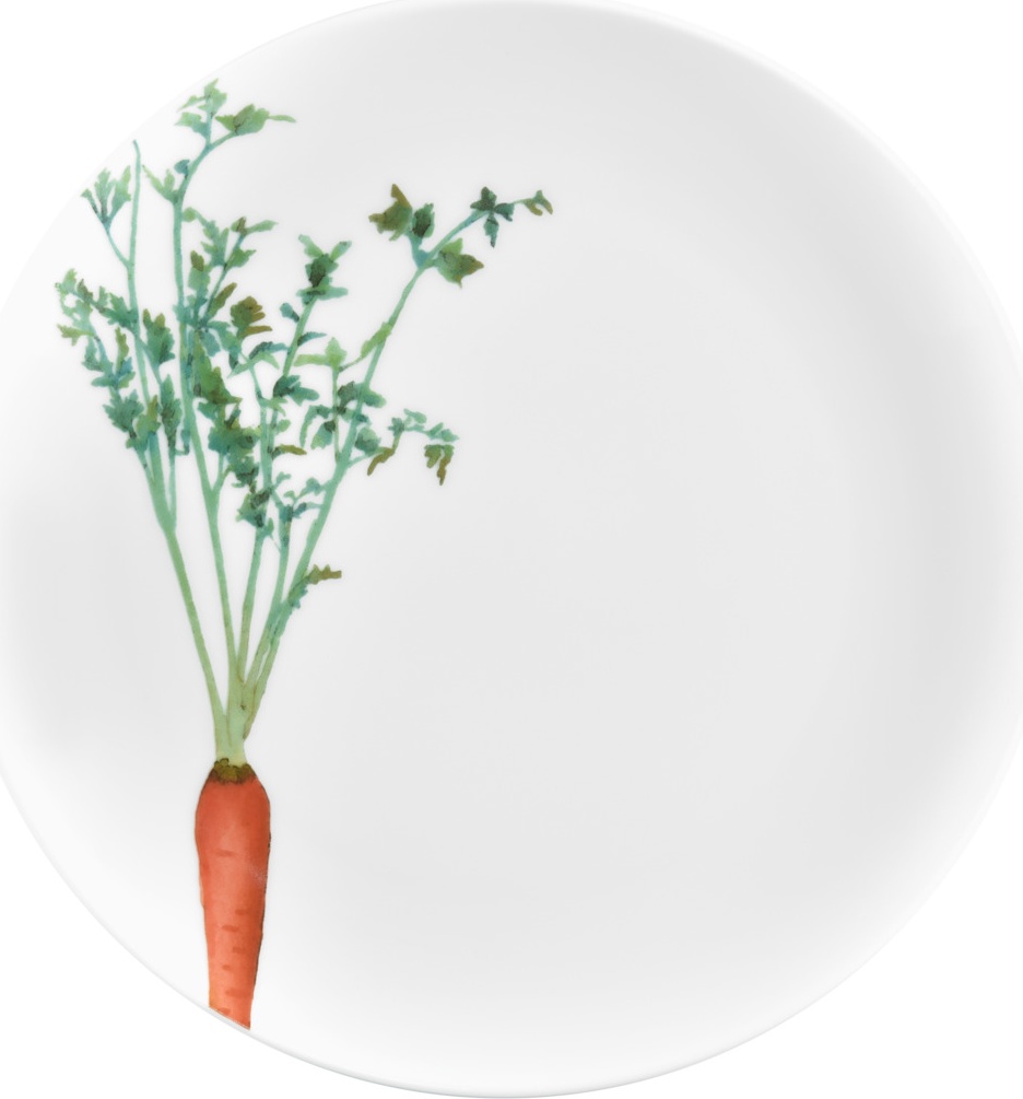 10637873 Noritake Тарелка закусочная Noritake "Овощной букет.Морковка" 24см Фарфор 