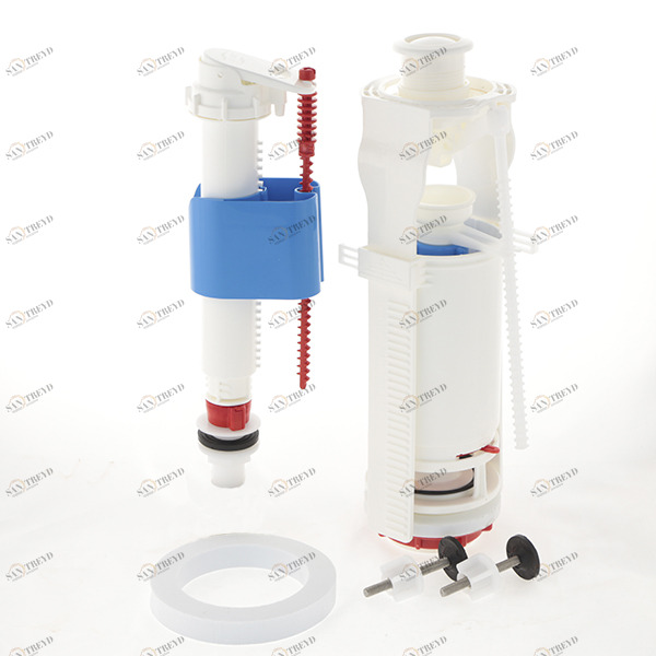 Арматура Ани Пласт с нижней подводкой 1/2 кнопка белая WC8510 WC8510 141410