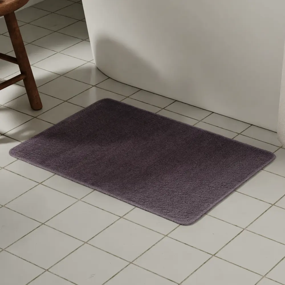 Коврик для ванной SWENSA Presto - бархатный комфорт в темно-фиолетовом исполнении 89414011 STLM-1574775