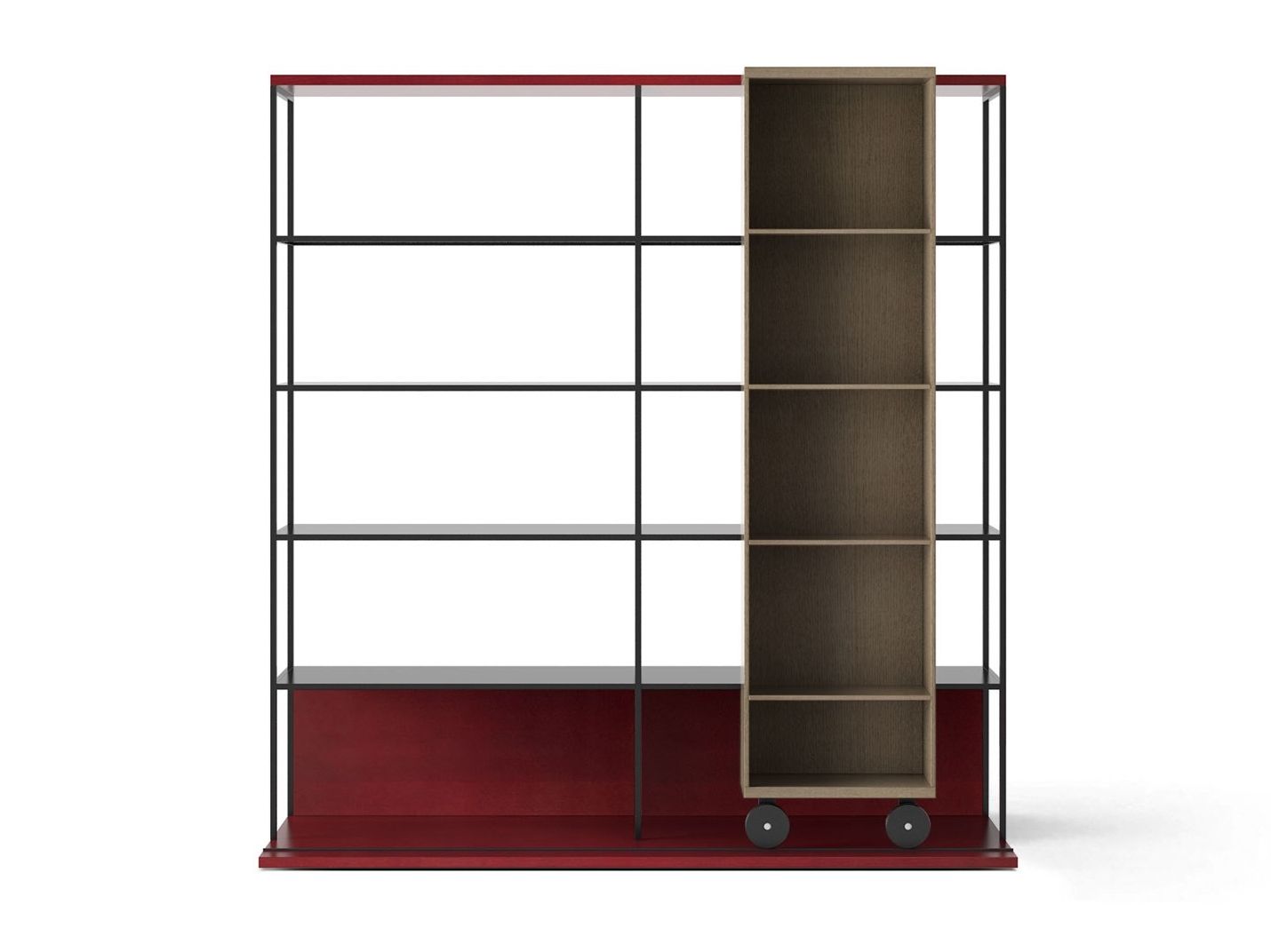 Книжный шкаф из МДФ на колесах Punt Literatura ARCH-00064312 - Вид №45