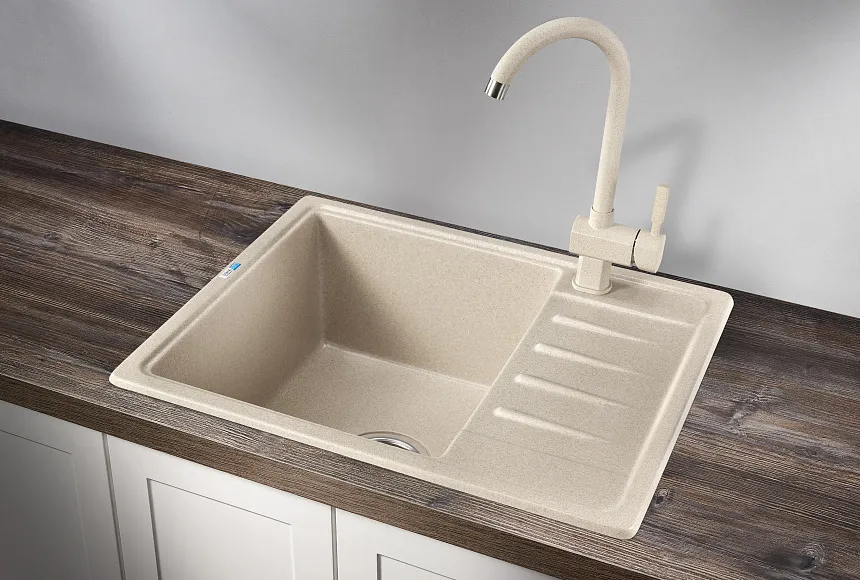 5803, БЕЖЕВЫЙ, кухонная мойка, СтандАРТ кварц GRANULA Standart 5803-ST41