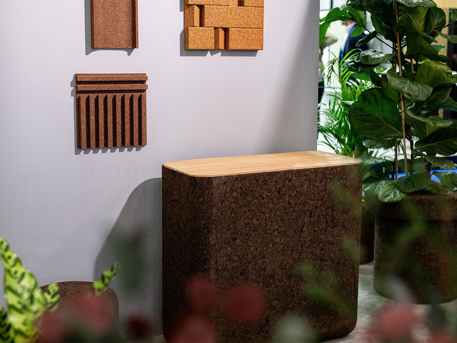 Скамейка из пробки GREENMOOD Земля ARCH-00035021