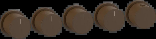 Смеситель для душа 63438 845 Gessi Ventaglio ТЕМНАЯ БРОНЗА