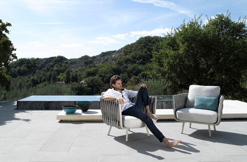 TRIBÙ Садовое кресло из ткани с подлокотниками Tosca sun-id-1504232 - Вид №15