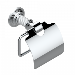 U9L-538AC Бумагодержатель с крышкой настенный Thg-paris Grand central с металлическими ручками-рукоятками Покрытие PVD матовый никель