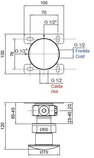 Antonio Lupi Design Смеситель для умывальника настенный на 2 отверстия Mayday Antoniolupi sun-id-1366905 - Вид №9