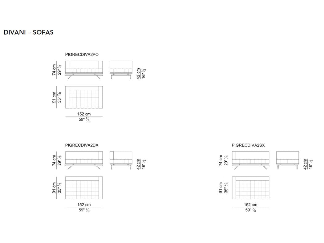 3-местный кожаный угловой диван i 4 Mariani ARCH-00047342 - Вид №2