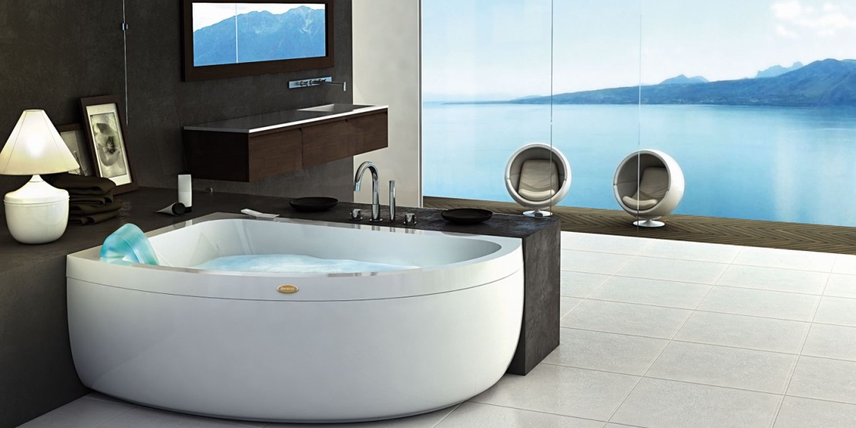 Ванна с гидромассажем "HYDRO BASE" Aquasoul Offset угловая 9443-194A Sx Jacuzzi 9443194ASX - Вид №2