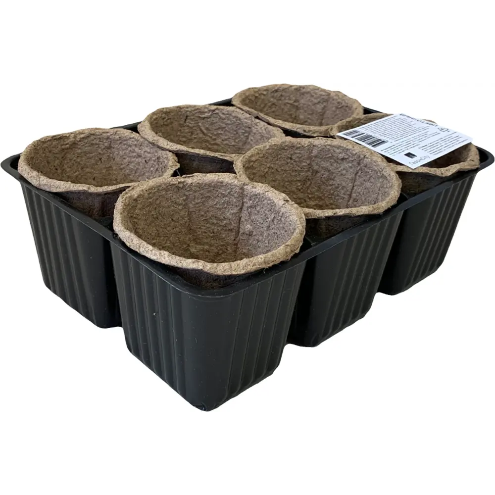 ГАЗОНCITY Набор торфяных горшков для рассады с поддоном 83121552 STLM-0955319 - Вид №1