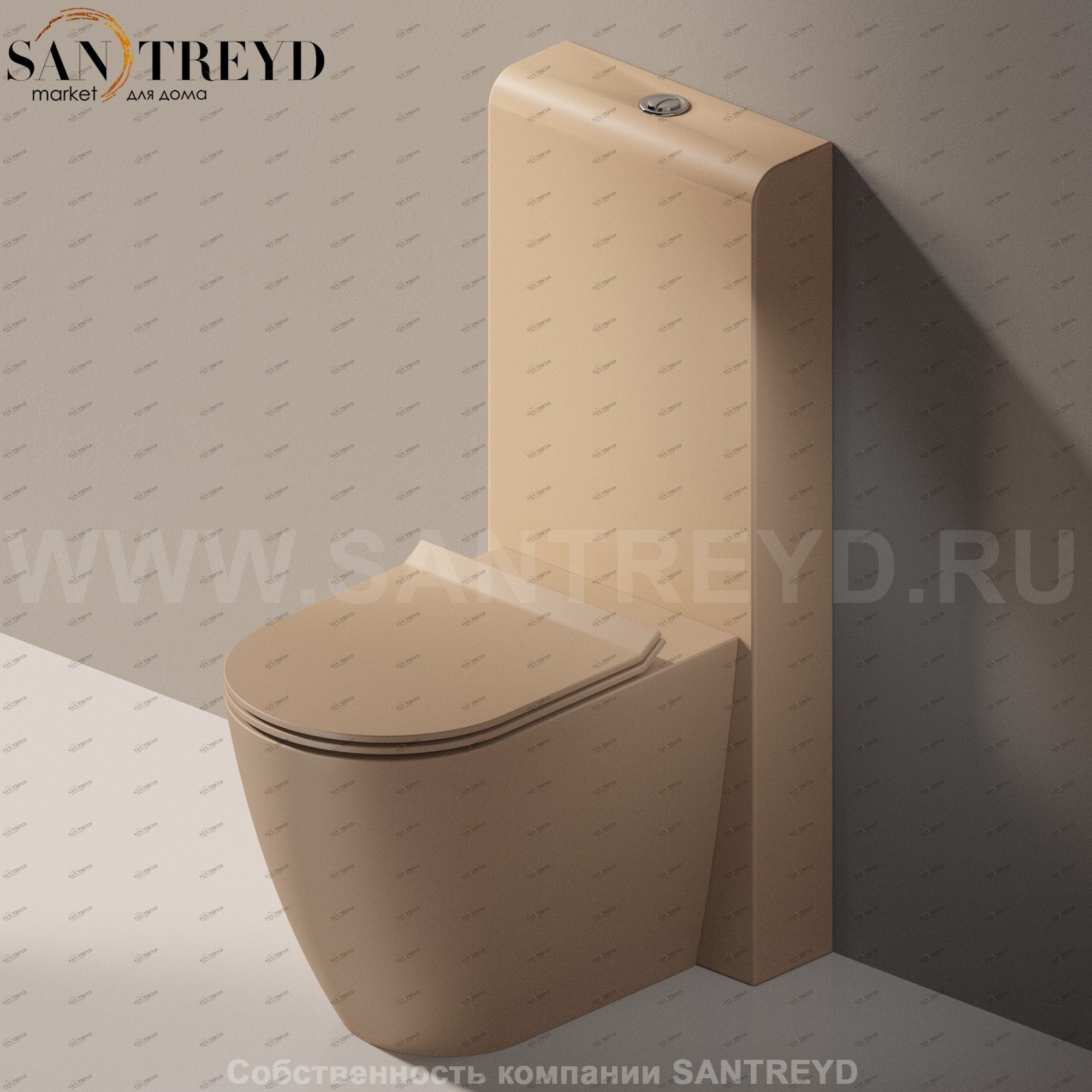 TR399004 Компакт унитаз с бачком Коричневый Ceramica Flaminia Niagara Италия