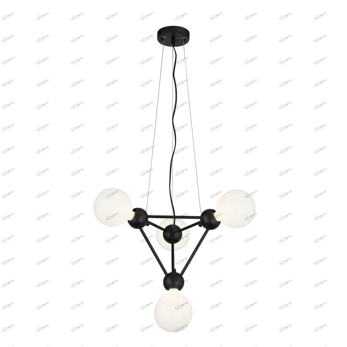 Люстра подвесная черная 4 лампы ST Luce Tavere SL412.403.04 ST LUCE TAVERE 00-3834397 Черный 