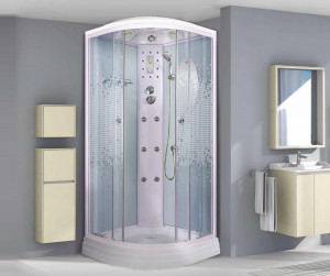 Душевая кабина NG-3012-01 (1200х1200х2200) низкий поддон (16см) стекло МОЗАИКА