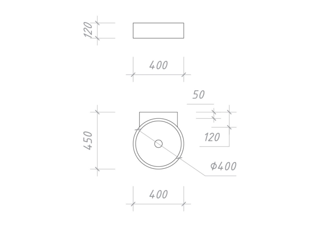 WB-618 Раковина из бетона BET-ON BetOn  - Вид №2