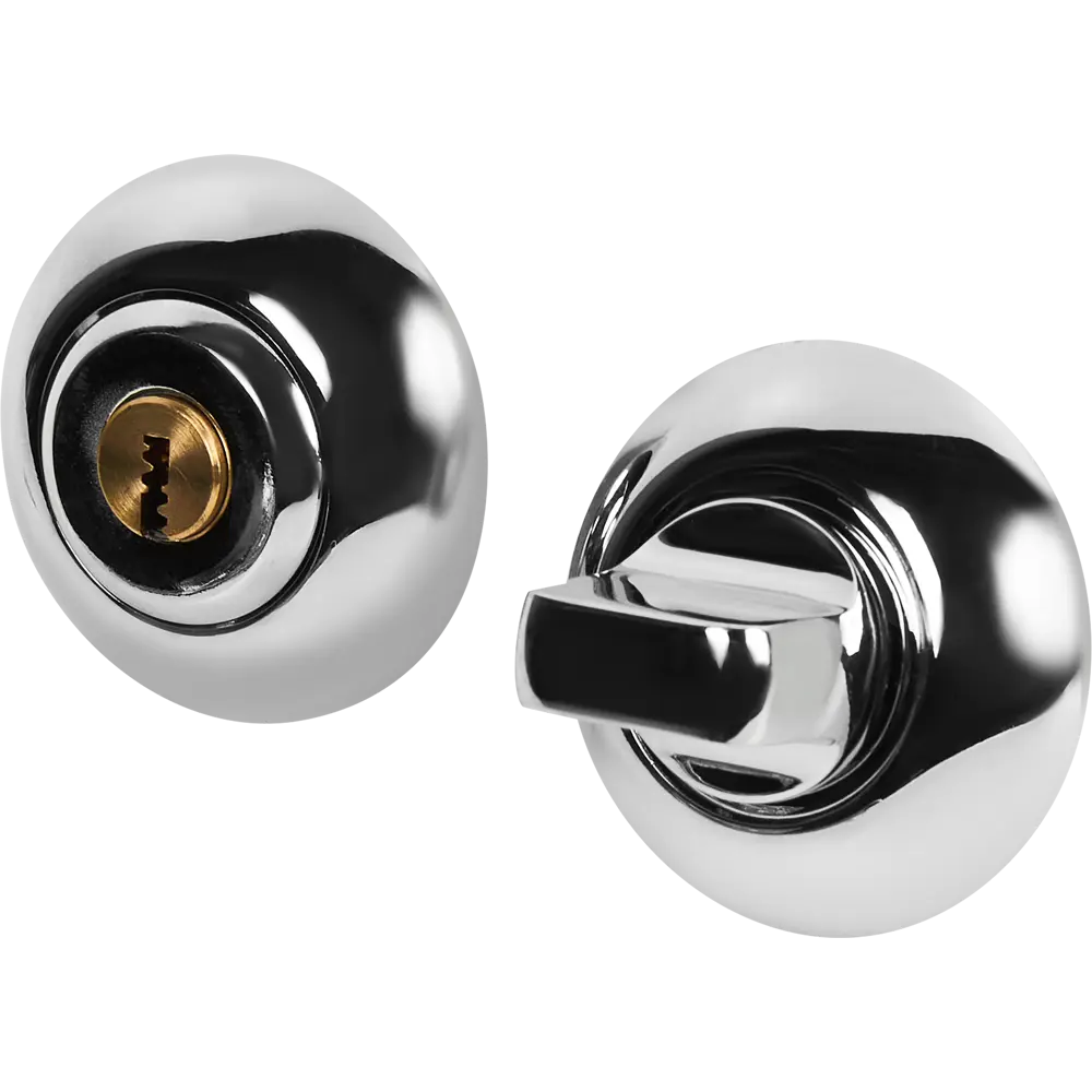 Фиксатор с замком Armex Megapolis WC-K-0803-CR, ЦАМ, цвет хром STLM-2114548