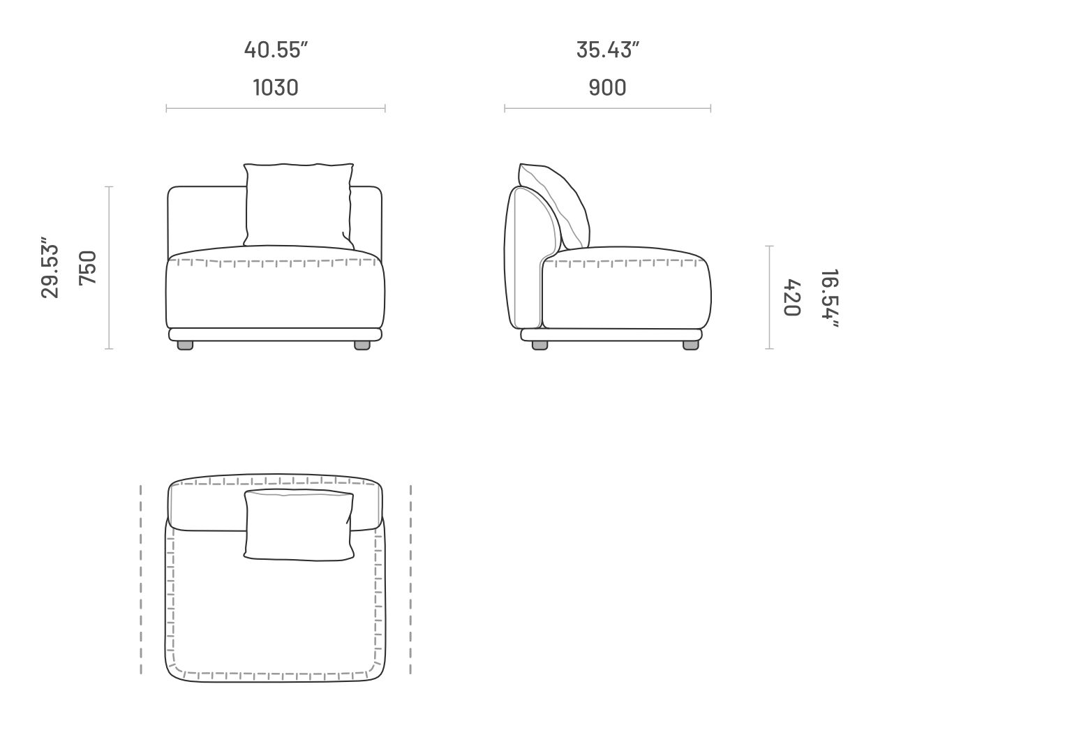 Модульный диван Domkapa OLIVIA ARCH-00029355 - Вид №31